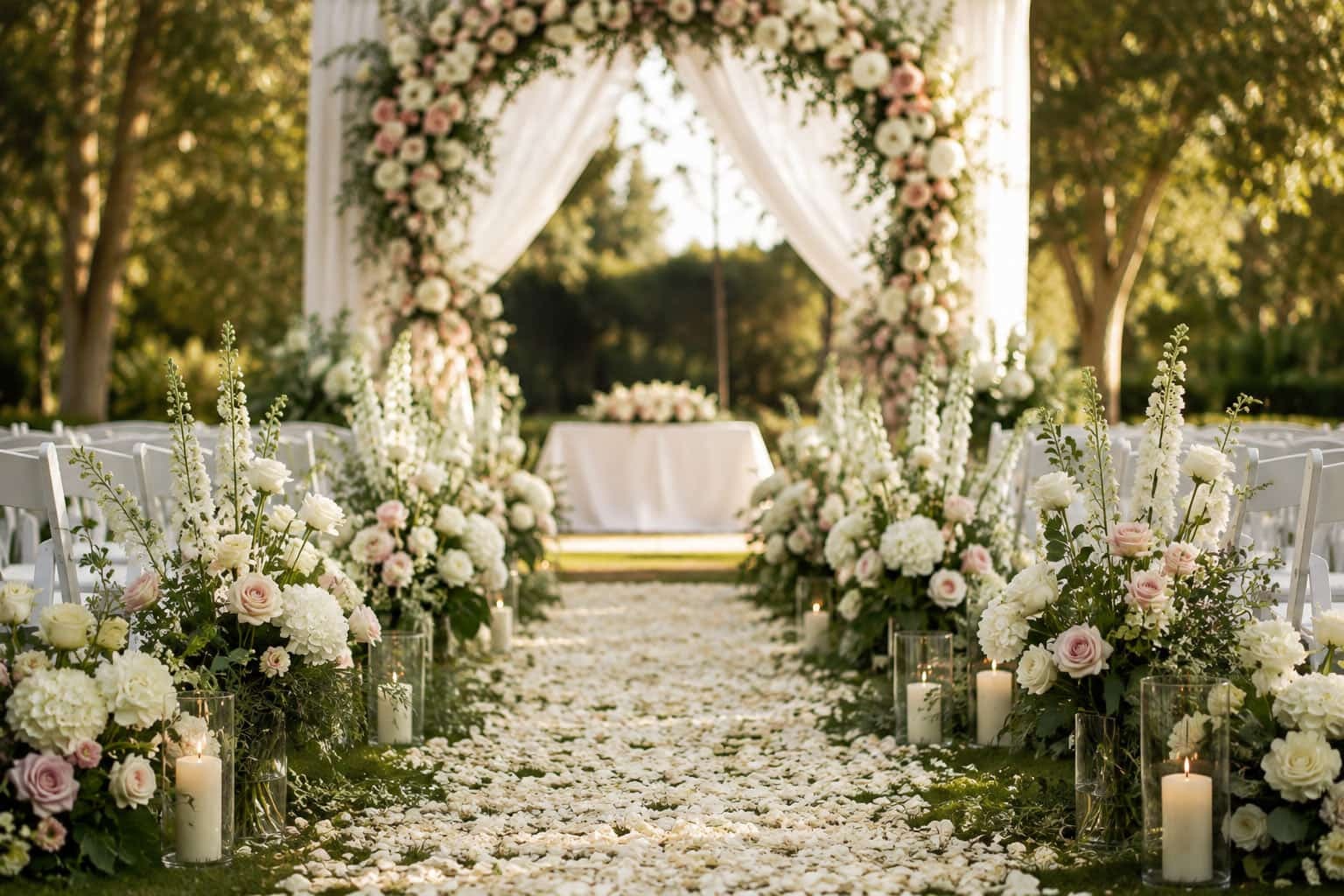 A ceremonial flowers in a garden flowers