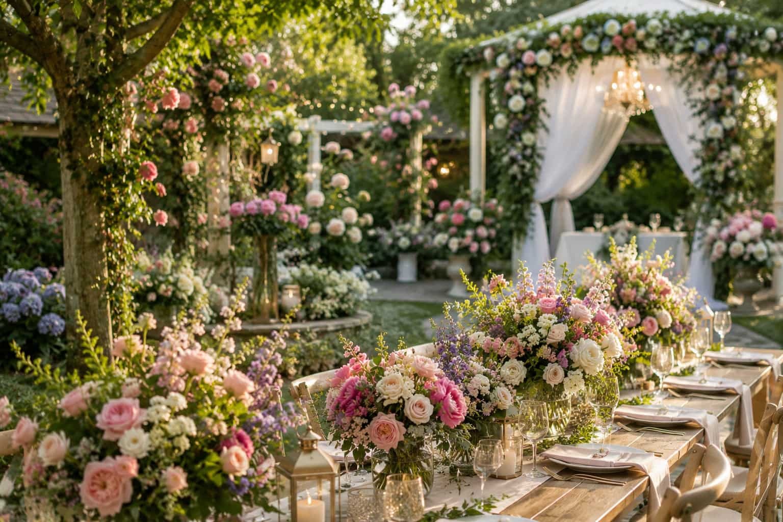Garden wedding inspired